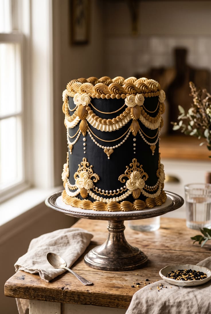 Modern vintage Lambeth cake